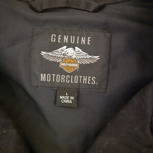 Womens large Harley cotton lined moto style jacket